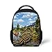 POLERO Kinderrucksäcke Dilophosaurus Oviraptor Dinosaurier Rucksäcke Schule Buch Tasche Travel Sport Outdoor Rucksack für Schüler