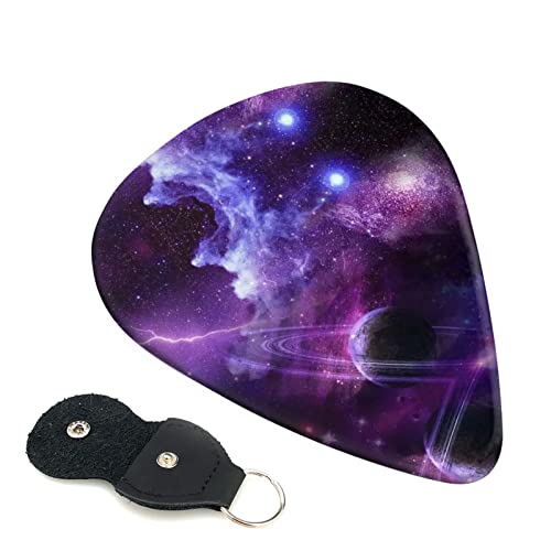 Galaxy Starry Space Lot de 6 médiators pour guitare acoustique, guitare électrique, basse, ukulélé Violet - Les Beatles, Paul McCartney, John Lennon, RIngo Starr, George Harrison Galaxy Starry Space Lot de 6 médiators pour guitare acoustique, guitare électrique, basse, ukulélé Violet