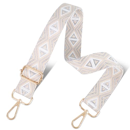 Image of chushui Metallic Thread Purse Strap for Women, Woven Replacement Bag Strap