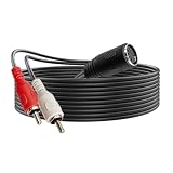 Comprend un connecteur femelle DIN 5 broches en métal et deux connecteurs mâles RCA, avec une conception d'interface professionnelle : une extrémité est un connecteur femelle DIN 5 broches en métal, l'autre extrémité est un connecteur mâle RCA 2 en métal. Assure des connexions sûres et fiables, convient pour relier des équipements anciens à des systèmes audio modernes (par exemple, pour convertir des appareils Audi plus anciens en interfaces contemporaines).