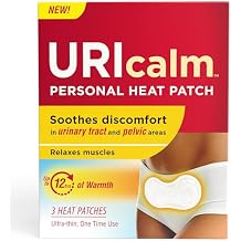 Uricalm Personal Heat Patch, Soothes Discomfort in Urinary Tract and Pelvic Areas, Up to 12 Hours of Warmth, Ultra-Thin One-Time Use, 3 Count