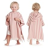 ZICOTO Stylish Hooded Beach Towel for Kids - Extra Soft and Fast Drying Poncho for Toddlers 1-3 Years is Made of Premium Cotton - Perfect Baby Cover Up for Beach Days or Pool and Bath Time Adventures