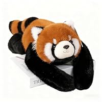 BINZHIGE Weighted Plush Animals for Kids & Adults - Panda Teddy Bear Dinosaur Stuffed Toys, Hugging Pillow for Anxiety Relief & Sleep Support (Red Panda, 65CM)