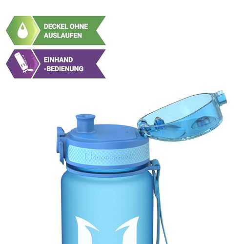 Super Sparrow Trinkflasche - Tritan Wasserflasche - 500ml - BPA-frei - Ideale Sportflasche - Sport, Wasser, Fahrrad, Fitness, Uni… – Ansicht 2