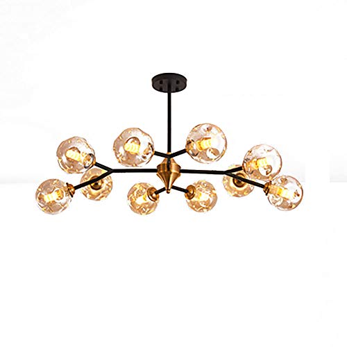 Lustre magique E27 YangRy à 15 branches gris fumé pour salon