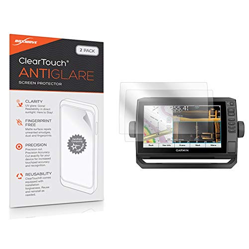 BoxWave Screen Protector Compatible with Garmin echoMAP UHD 93sv - ClearTouch Anti-Glare (2-Pack), Anti-Fingerprint Matte Film Skin for Garmin echoMAP UHD 93sv