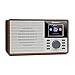 Produktbild auna IR-160 - Internetradio, Radiowecker, Digitalradio, WLAN, MP3/WMA-fähiger USB-Port, AUX, Wecker, Musikstreaming via UPnP, 2.8" TFT-Farbdisplay, Fernbedienung, App-Steuerung, braun