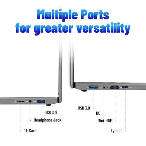 kotsren 15.6'' Laptop Computer, 16GB RAM 512GB ROM Celeron N5095 Quad-Core Processors, 1920 * 1080 IPS FHD, WiFi, Bluetooth, Mini HDMI, TF Card,... - Image 4