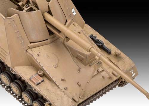 Revell Modellbausatz Sd.Kfz. 164 Nashorn | Leistungsstarker Panzerjäger mit 8,8 cm Pak | Authentischer Innenraum | Wiederauflage 2024 | Inkl. Kleber und Pinsel