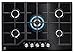 Electrolux EGG7536K Cocina Gas on Glass, GOG line 75 cm, Negro