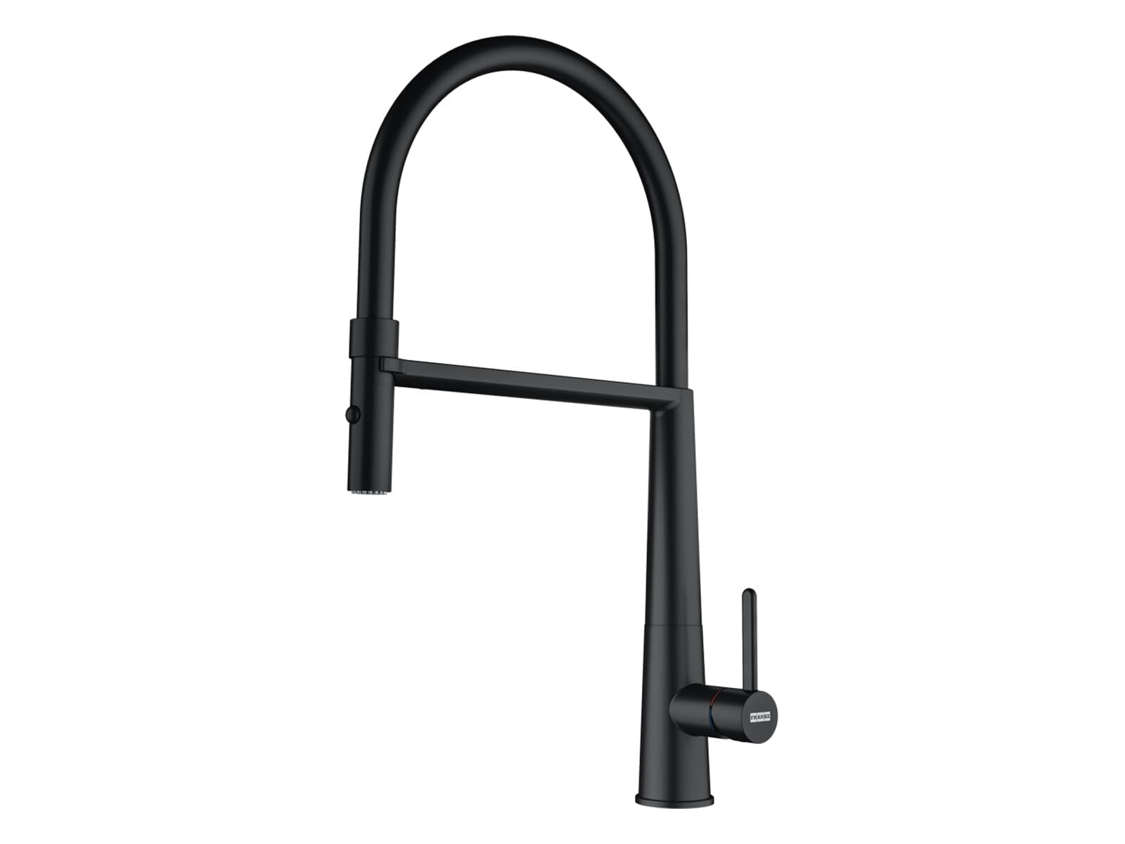 FRANKE 115.0690.598, Robinet d'évier de cuisine Icon semi-pro, Noir mat