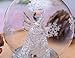 Christmas Angel Snow Globe Decorations - Color Changing LED Ornament Gift Decor No Liquid No Music