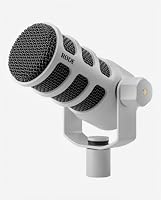 RØDE PodMic Rundfunkqualität Dynamisches Mikrofon mit integrierter Schwenkhalterung für Podcasting, Streaming, Gaming und Sprachaufnahme (Weiß) – Ansicht 9