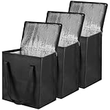 3 PCS 20LBS Pellet Grills Stay Dry Pellet Bin, Upgraded Smaker Wood Pellet Storage Bag, Smoker...