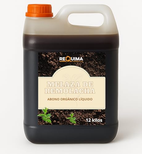 Melaza de Remolacha Orgánica Líquida Reqima, Abono Natural, 12 Kilos