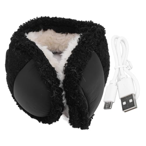 Cache-oreilles chauffant électrique Pilipane en peluche douce et pliable pour l'hiver