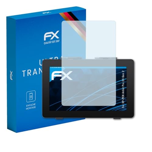 Película protectora ultra transparente compatible con XP-PEN Artist Pro 24 Gen 2, marca atFoliX