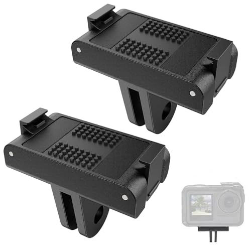 LIANHATA ���C�A�_�v�^�[�}�E���g 2���Z�b�g DJI OSMO Action 3/4/5PRO�p���C�}�E���g �N�C�b�N�����[�X���A�_�v�^�[ �N�V�����J�����A�N�Z�T���[ �E���h�~ DJI�p�A�N�Z�T���[ GoPro��p�O�r �O�r/���B��_�p