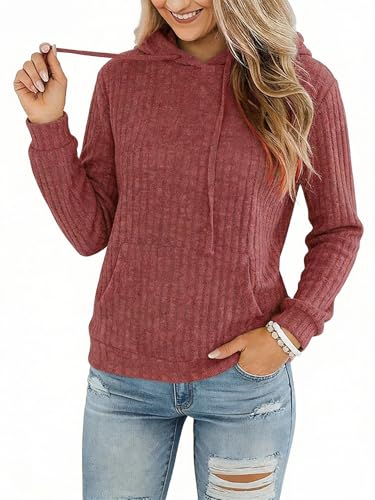 STOLKISS Long Sleeve Sweatshirts for Women Plus Size Hoodies Lightweight Pullover Tops Fall Shirts Color Block with Pockets — view 2