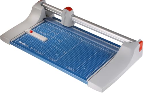 Image of Dahle 442 A3 Rotary Trimmer - 510 mm Cut, 35 Sheet Capacity, Sturdy Metal Base, self-Sharpening, Blue, German Engineered,