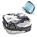 RODAILYCAY Sanitary Napkin Storage Bag, Zipper Period Pouch for Teen Girls Women, Portable Menstrual Tampons Collect Bags Plant Flower