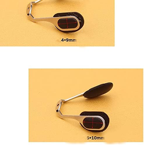 Miniatura 5 de Almohadillas de nariz para gafas de sol de 0.59 pulgadas, 2 pares de piezas de nariz de vidrio a presión, almohadillas de nariz antideslizantes de