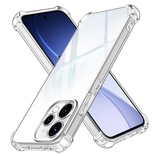 iVoler Cover per Oppo Reno15 5G / Oppo Reno 15 5G, Custodia Antiurto Anti-Graffio Trasparente per Assorbimento Degli Urti con Paraurti in TPU Morbido, Sottile Morbida in Silicone TPU Case