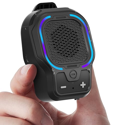 Wearable Bluetooth Speaker, Magnetic Clip-on Wireless Portable Speaker, Mini Loud