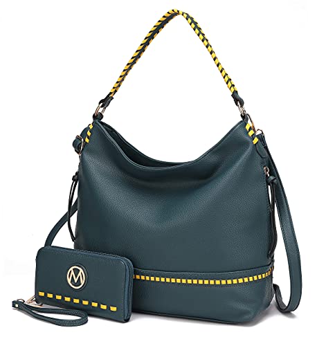 Image of MKF Collection Shoulder Bag for Women, Vegan Leather Top-Handle Crossbody Bag Handbag Purse by Mia K