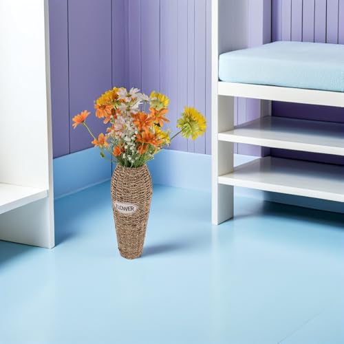 Vase panier pour fleurs séchées UKCOCO rustique pour salon et balcon
