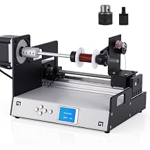 Automatic Winding Machine 1200RPM Coil Winder Machine with Auto-Wire Alignment, Compatible with 17-46AWG Wire, Ideal for Tube Transformer, Enameled Wire, Solder Wire