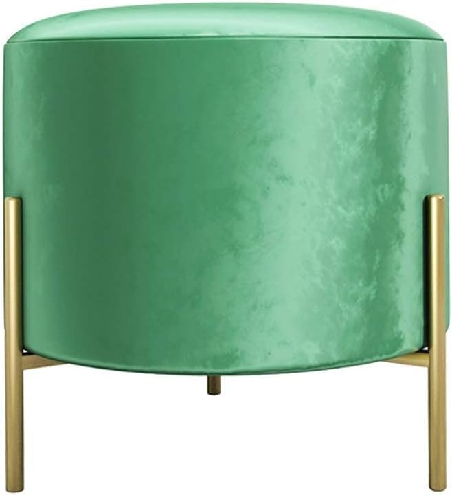 Ottoman banc tabouret rembourré au design vert sophistiqué