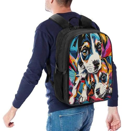 Mochila escolar de perro impermeable de 40cm para libros y excursiones infantiles 5