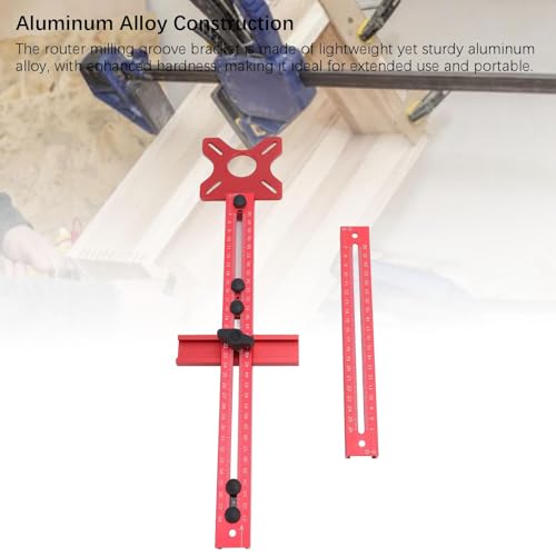 Suporte de Ranhura para Fresamento de Roteador, Gabarito de Hardware de Gabinete de Liga de Alumínio