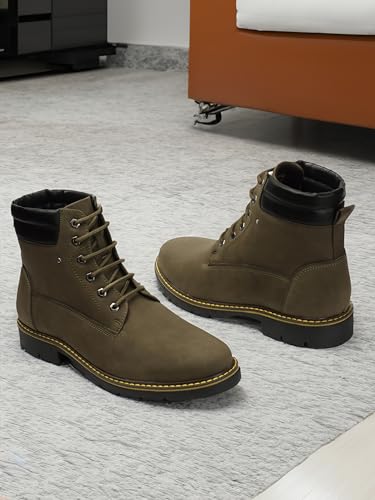 Image of Carlton London Men's Premium Lace-Up Combat Boots