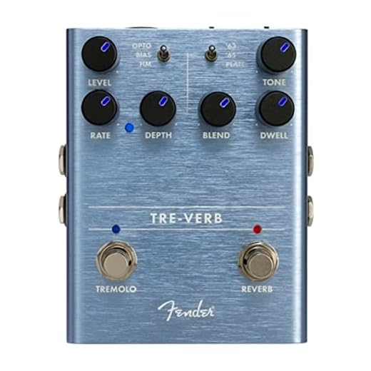 Fender Tre-Verb, Pedal de Efecto para Guitarra, Reverb/Tremolo Digital