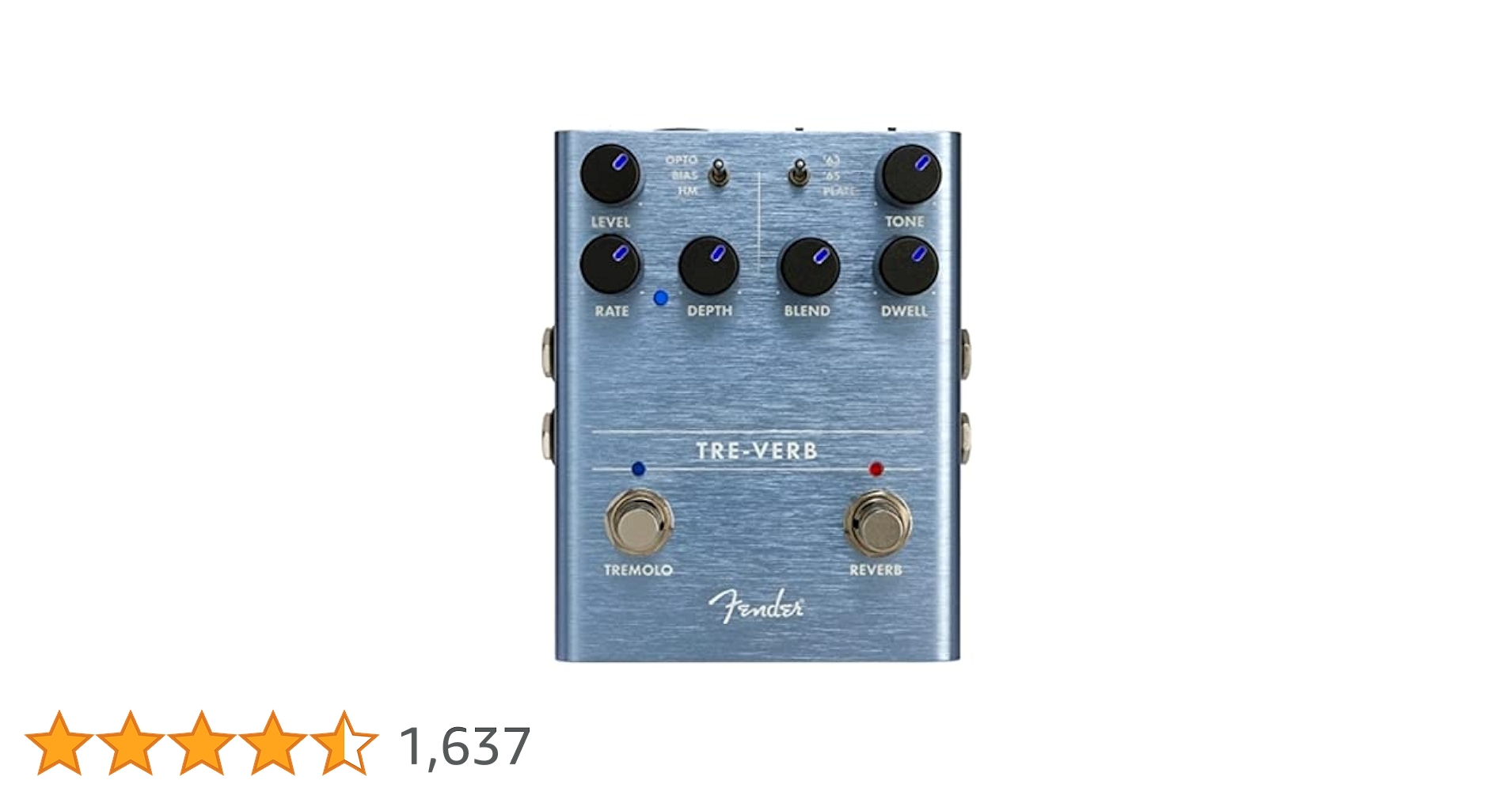 Amazon | Fender エフェクター Tre-Verb Digital Reverb/Tremolo