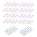 Produktbild 40 pcs selbstklebend Kabel Clips Drahthalter Kabel Tidy Management für Zuhause und Büro durchsichtig