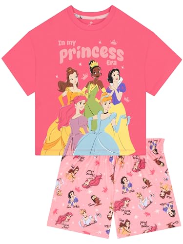 Disney Princess Girls Pyjamas Ariel Belle Tiana Cinderella & Snow-White Girls Pjs Kids Cotton Pyjamas 4-5 Years