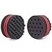 ORIY Small Hole Hair Sponge Brush for Twists Dreads Natural Hair Afro Curl Barber 2 PCS