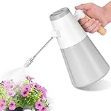HIRALIY Electric Spray Bottle 1.4L/0.36Gallon, Battery Powered Sprayer with Log Handle, Automatic Plant Mister, Watering Can for Indoor Plants with Adjustable Spout for Garden, Fertilizing, Cleaning