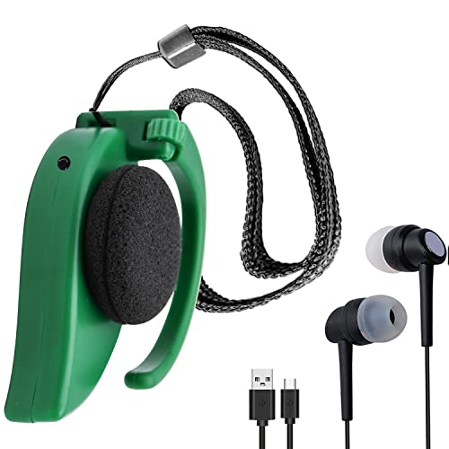 Yonars Radio portátil de Bolsillo, Mini Receptor de FM portátil, Pantalla Digital LCD Digital, Auriculares, Radio Walkman de Bolsillo, Dispone de Correa para Colgar al Cuello, Verde