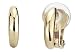 Produktbild Traveller Ohrclip - Damen - Halb Creolen schmal - 22kt vergoldet - 156794