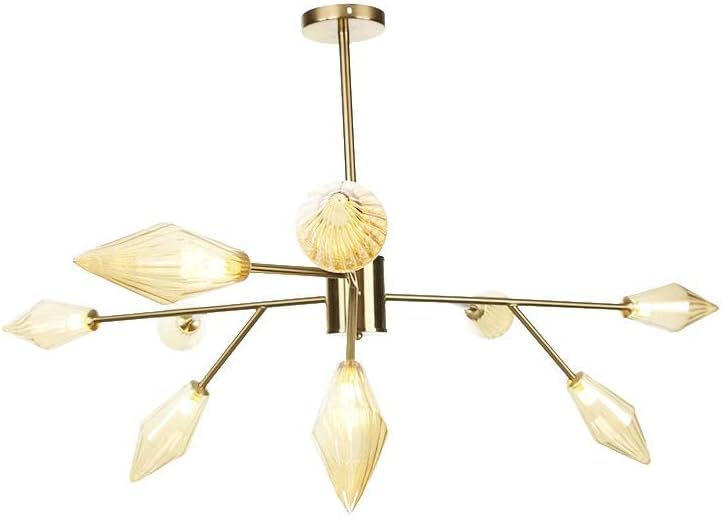 Lustre moderne à LED G4 Sputnik pour éclairer un grand escalier sombre