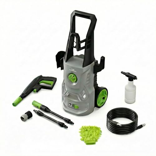 Pressure Washers, Compact Power Washers with Adjustable 180° Nozzle, High Pressure Cleaning Machine for Car Wash Fence Driveway Patio Washing