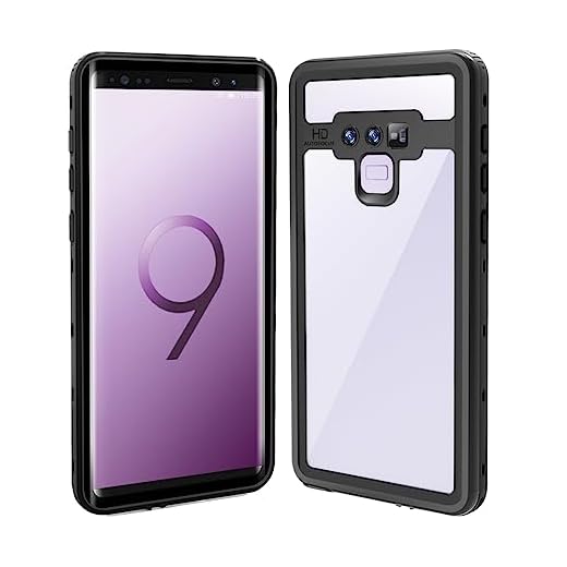 LEMAXELERS Designed for Galaxy Note 9 Case, Waterproof Case Built-in Screen Protector [IP68 Underwater][Full Body Shockproof] Anti-Scratched Rugged Case for Samsung Galaxy Note 9. Black
