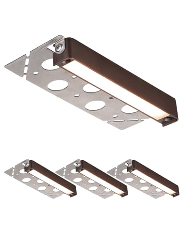 LEONLITE 4-Pack 7 Inch LED Hardscape Lighting 3W/4W/5W 2700K Soft White