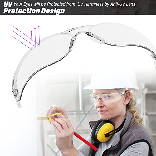 Salfboy 30 Pack Safety Glasses ANSI Z87.1 Scratch Resistant Eyewear for Women Man Lab Goggles Eye Protection