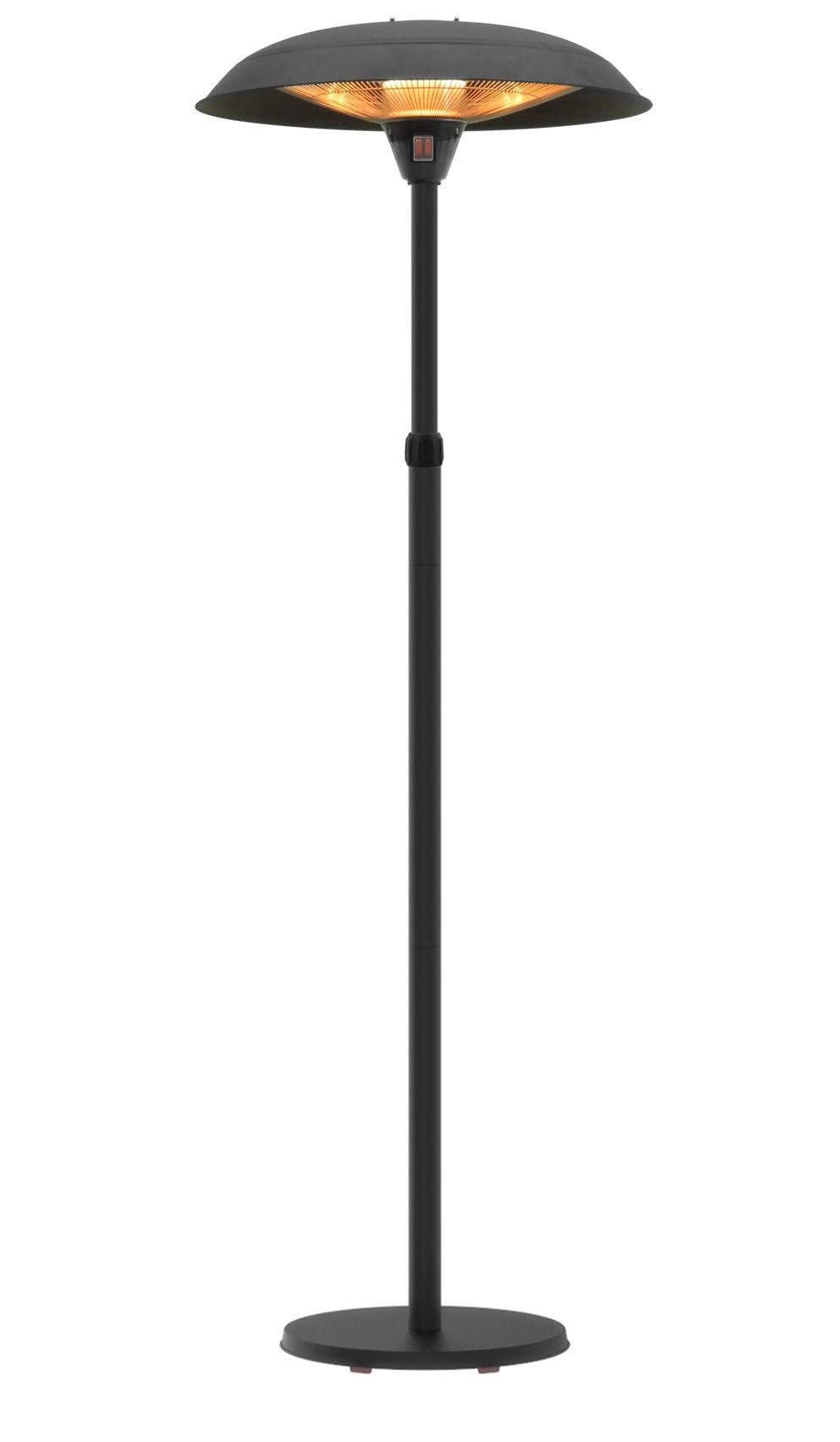 XONE Stufa A Fungo Giant INFRAROSSI 1200/1800/3000W Nera | Classe Resistenza all’Acqua IP44 | Potenza 1200/1800/3000W