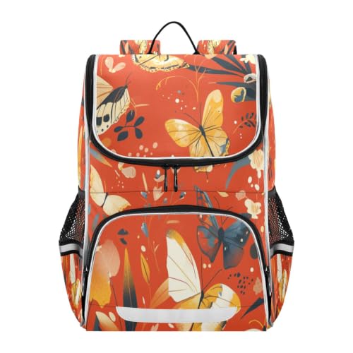 Sac à dos papillons de grande capacité pour l'école primaire